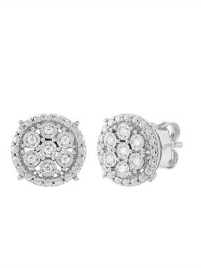 Belk & Co.1/10 ct. t.w. Lab Grown Diamond Stud Earrings in Sterling Silver